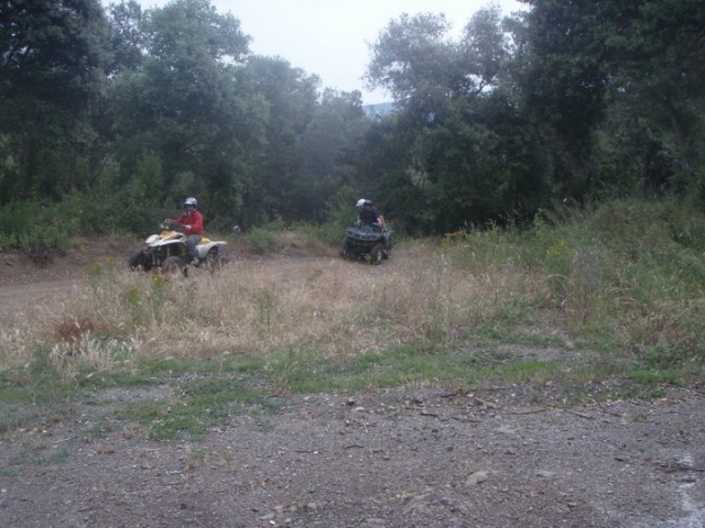 Durante la ruta en quad